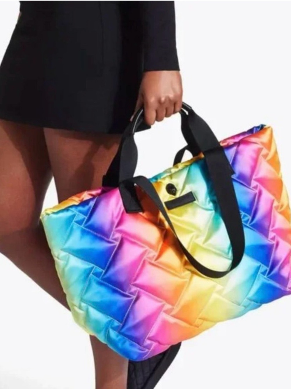Kurt Geiger Rainbow Quilted Tote Bag - Multicolor